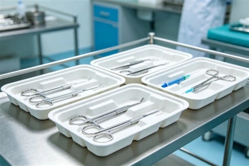 Bao bì bột giấy đúc y tế cho các giải pháp chăm sóc sức khỏe bền vững, vô trùng